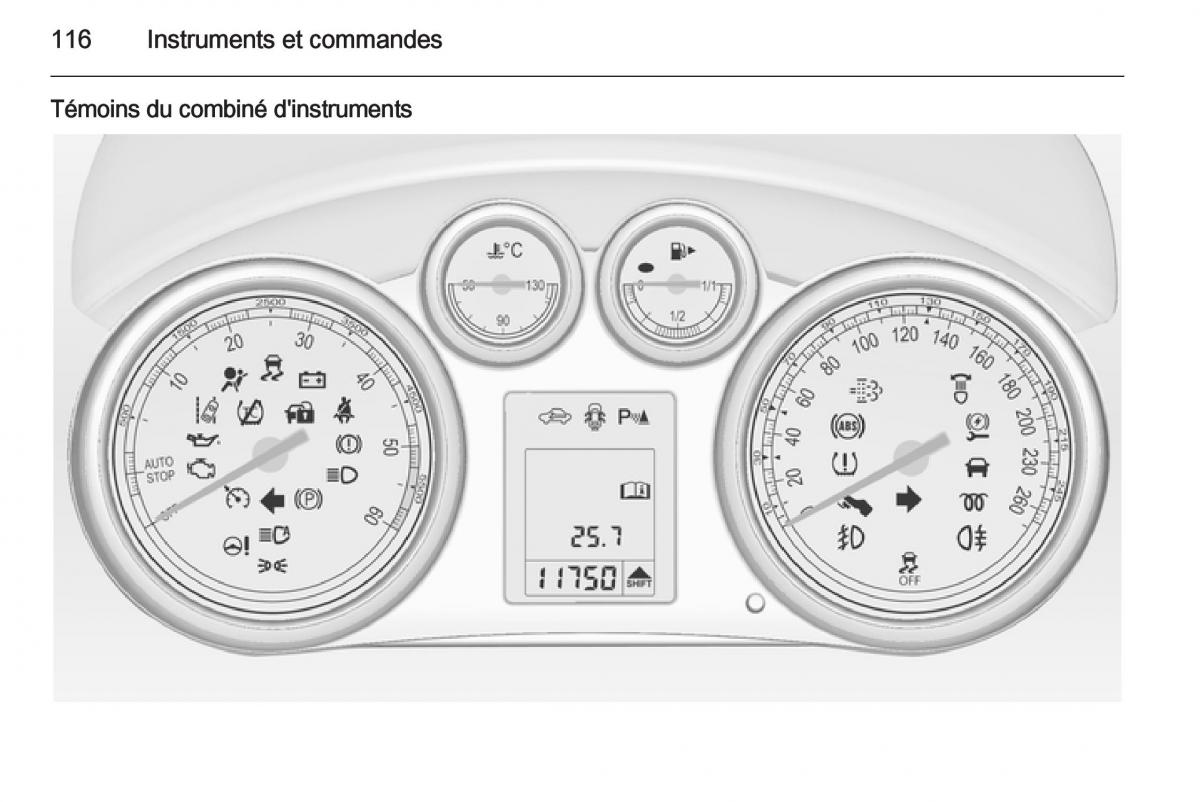 Opel Astra J IV 4 manuel du proprietaire / page 118