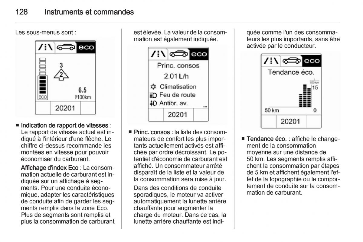 Opel Astra J IV 4 manuel du proprietaire / page 130