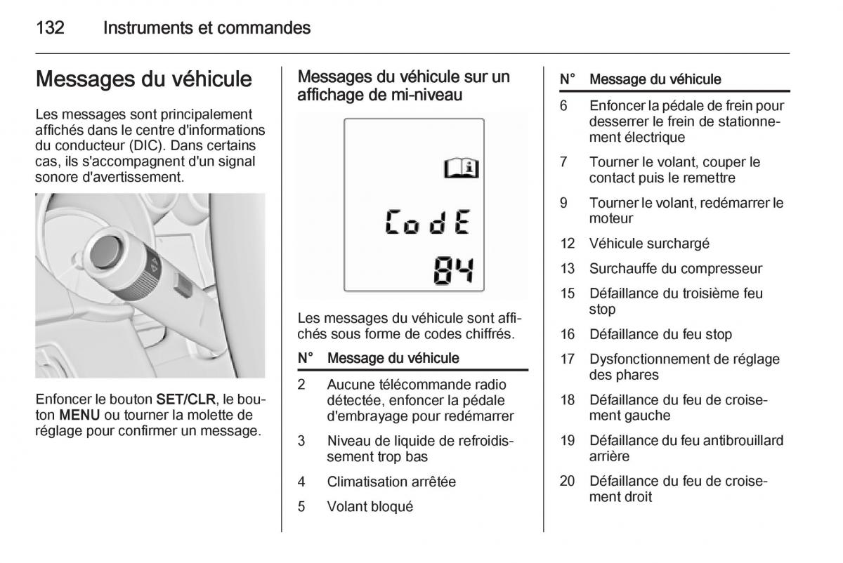 Opel Astra J IV 4 manuel du proprietaire / page 134