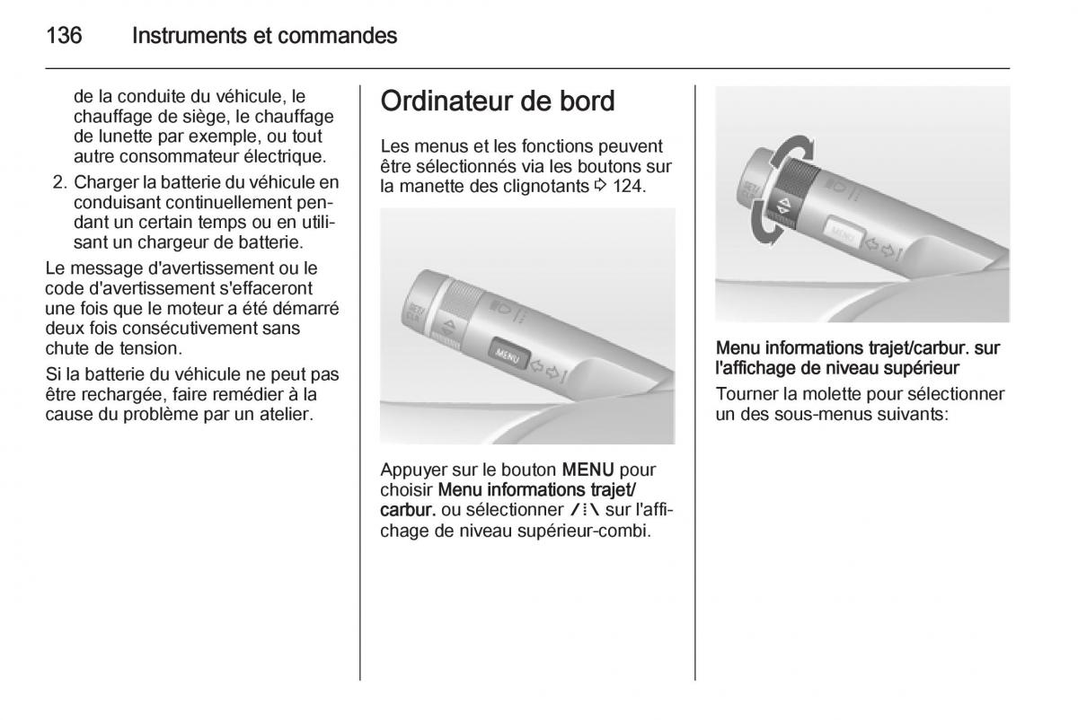 Opel Astra J IV 4 manuel du proprietaire / page 138