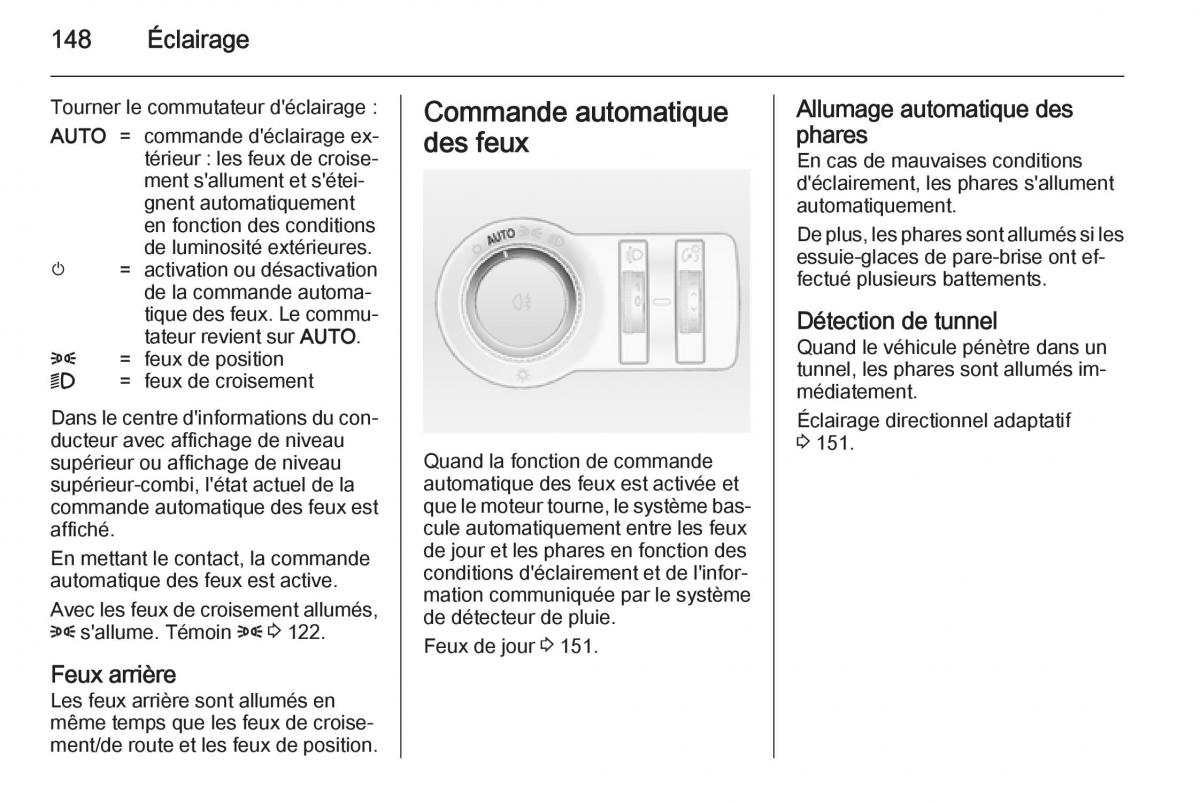 Opel Astra J IV 4 manuel du proprietaire / page 150