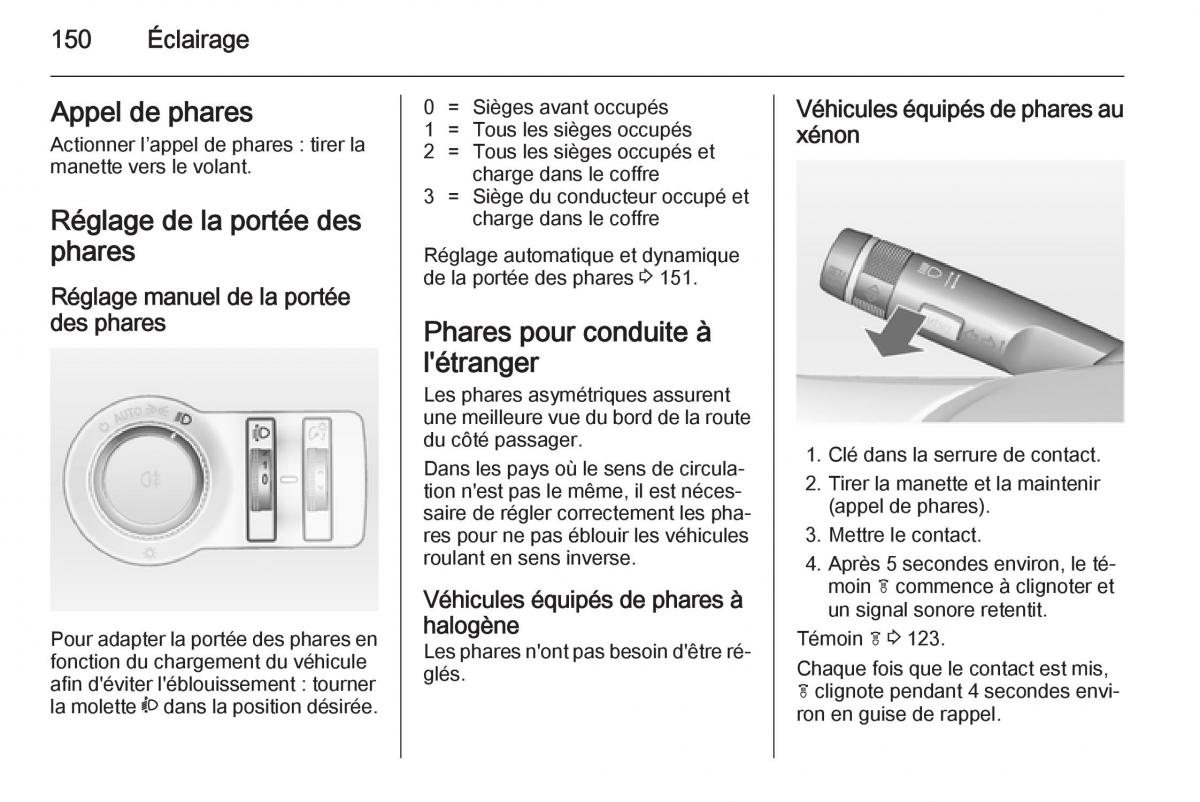 Opel Astra J IV 4 manuel du proprietaire / page 152