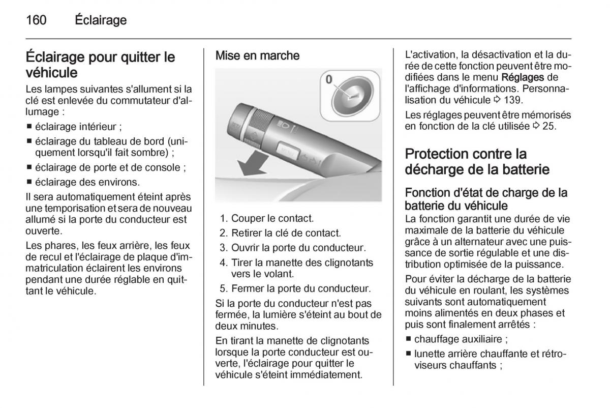 Opel Astra J IV 4 manuel du proprietaire / page 162