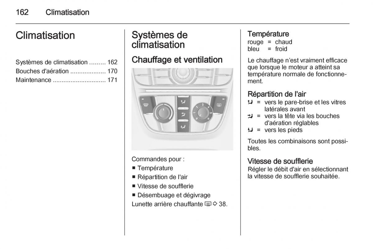 Opel Astra J IV 4 manuel du proprietaire / page 164