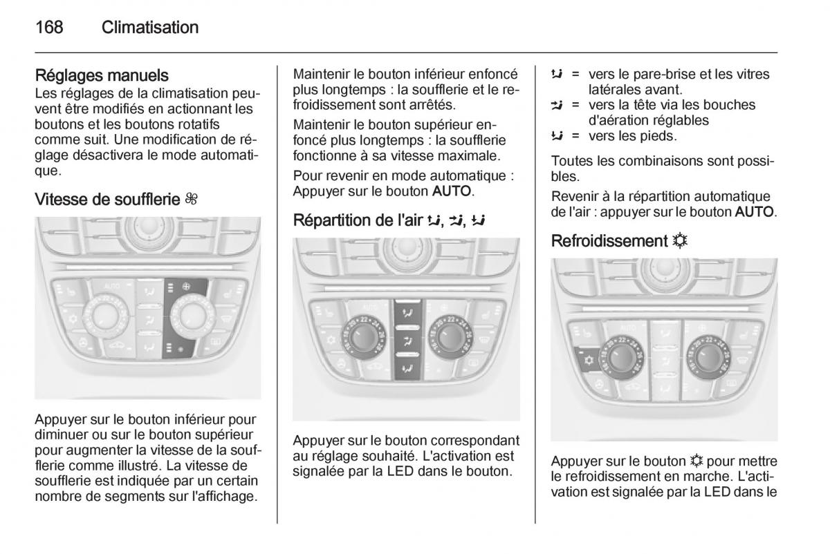 Opel Astra J IV 4 manuel du proprietaire / page 170