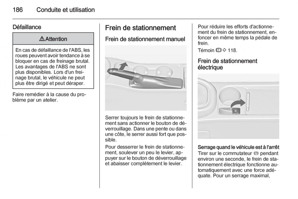 Opel Astra J IV 4 manuel du proprietaire / page 188