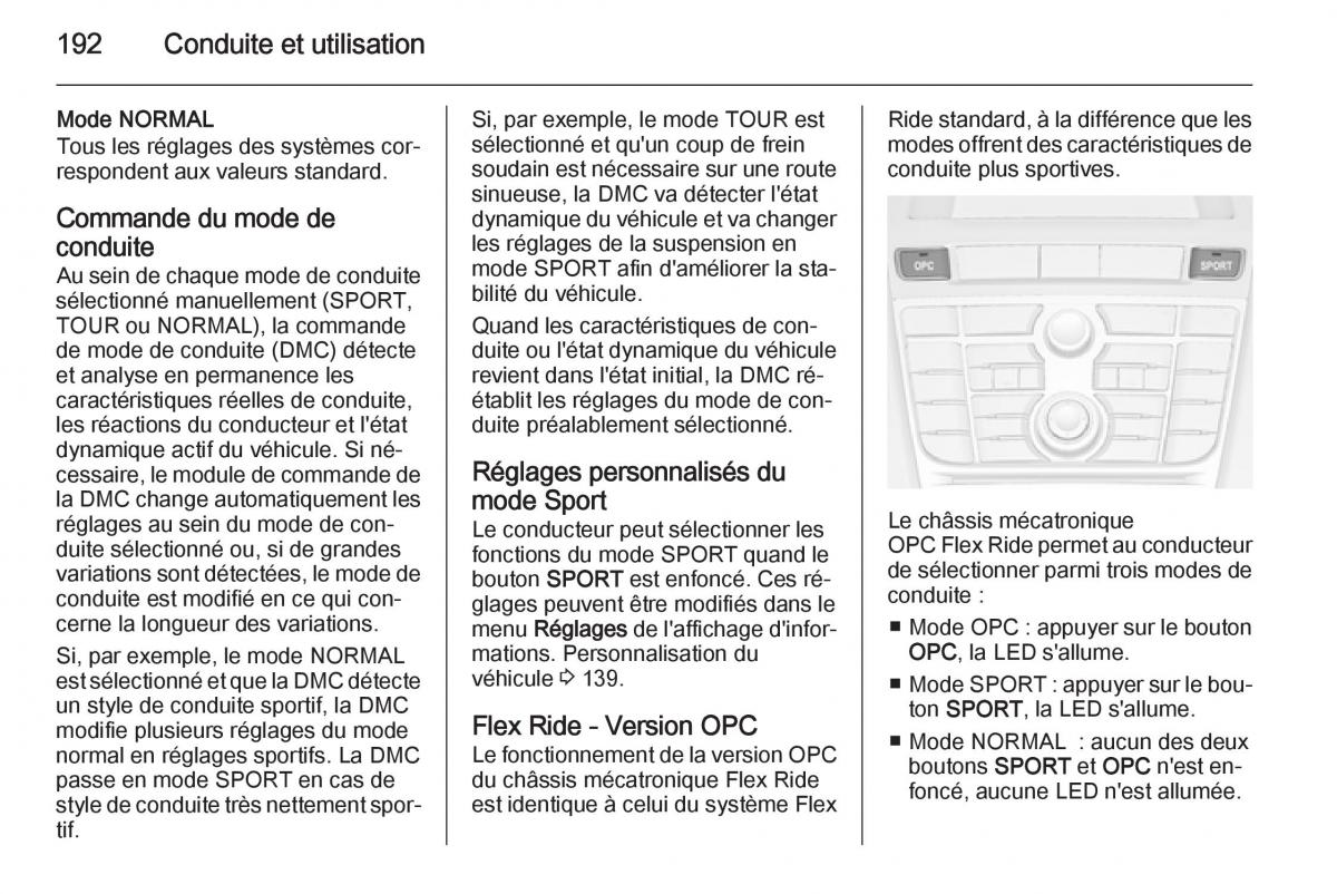 Opel Astra J IV 4 manuel du proprietaire / page 194