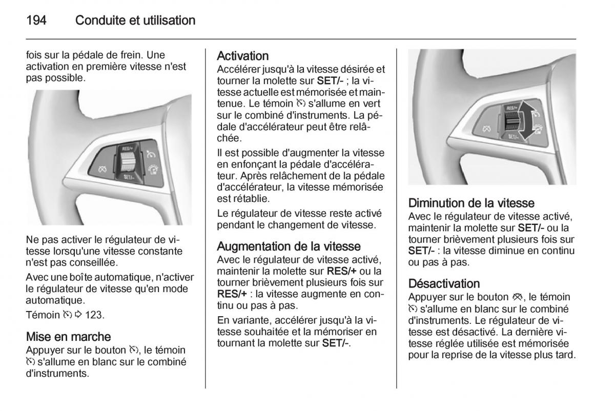 Opel Astra J IV 4 manuel du proprietaire / page 196