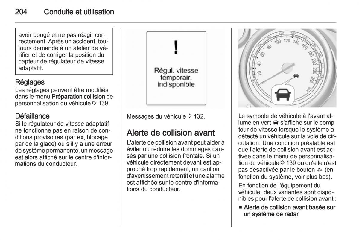 Opel Astra J IV 4 manuel du proprietaire / page 206