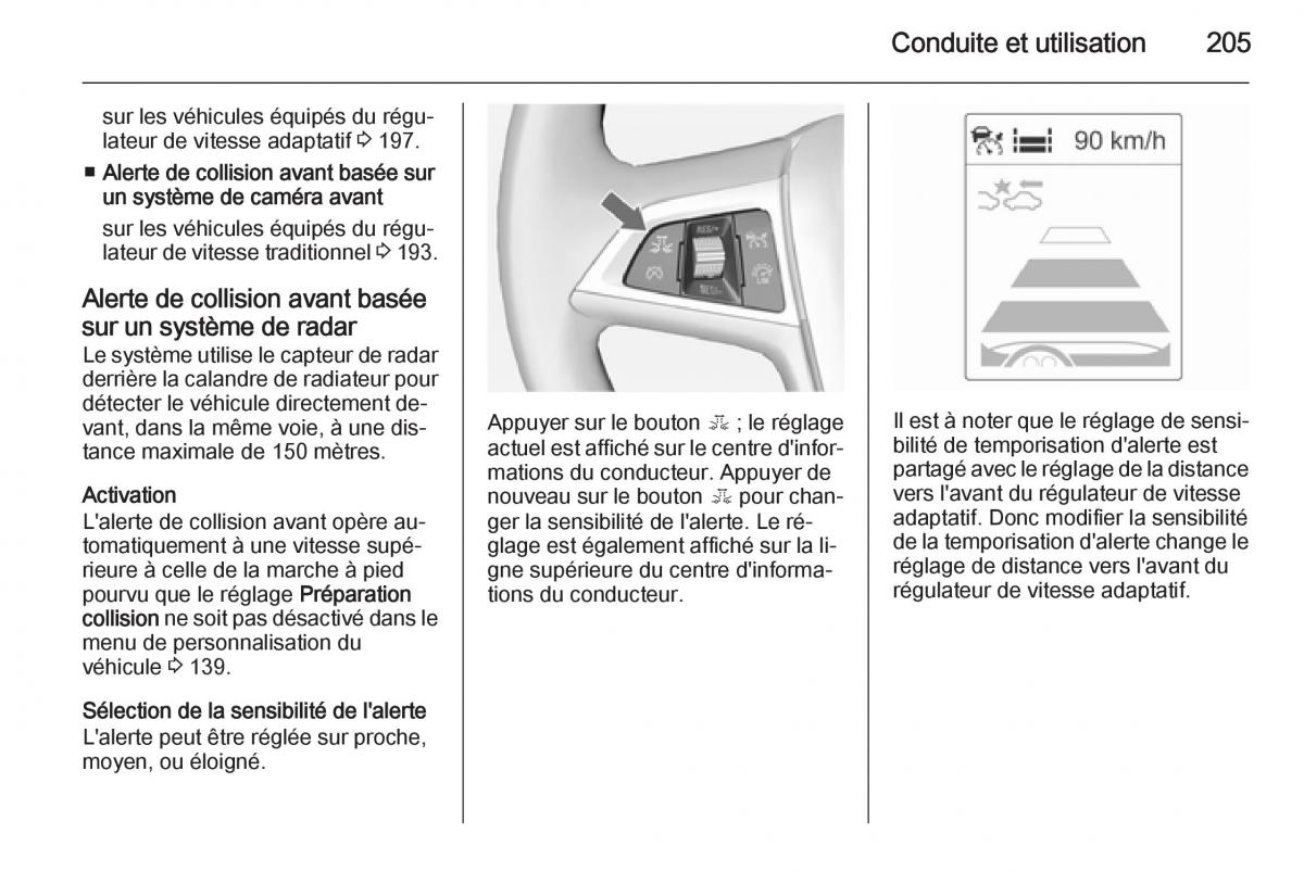 Opel Astra J IV 4 manuel du proprietaire / page 207