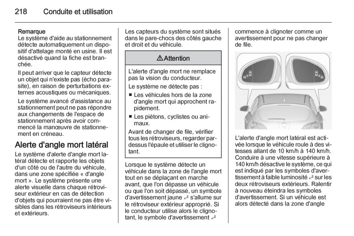 Opel Astra J IV 4 manuel du proprietaire / page 220