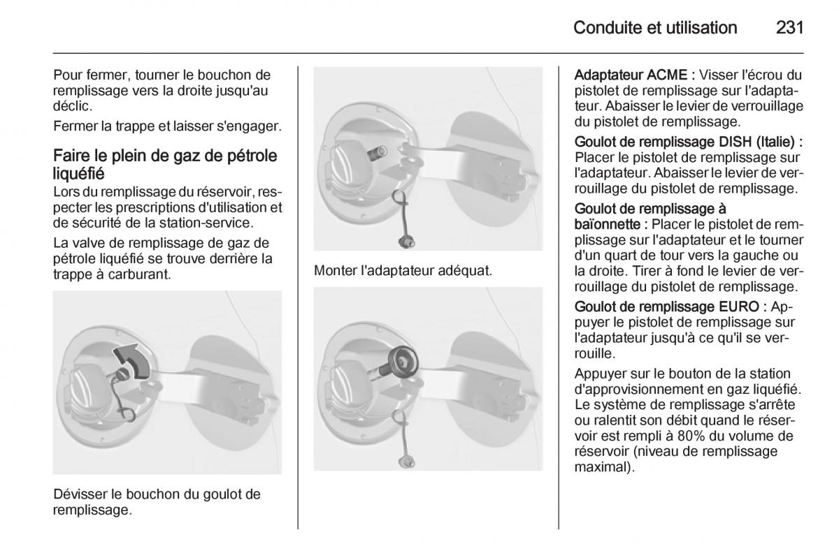 Opel Astra J IV 4 manuel du proprietaire / page 233