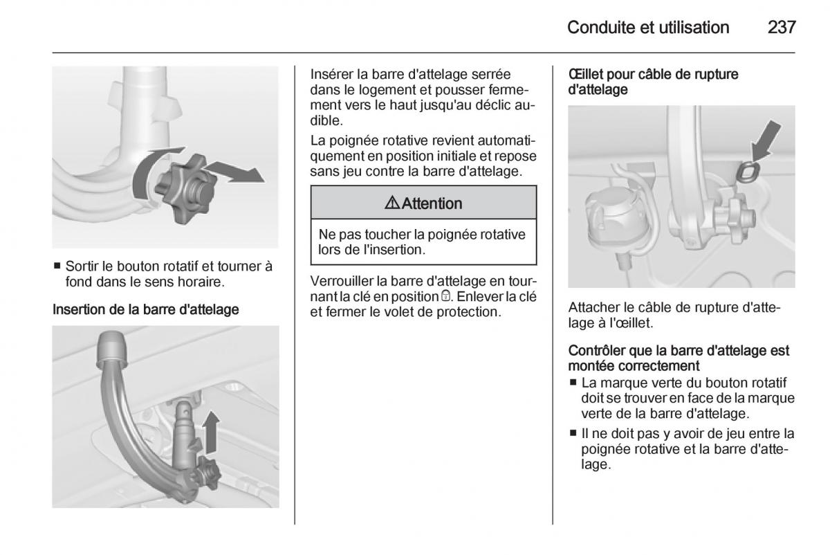 Opel Astra J IV 4 manuel du proprietaire / page 239