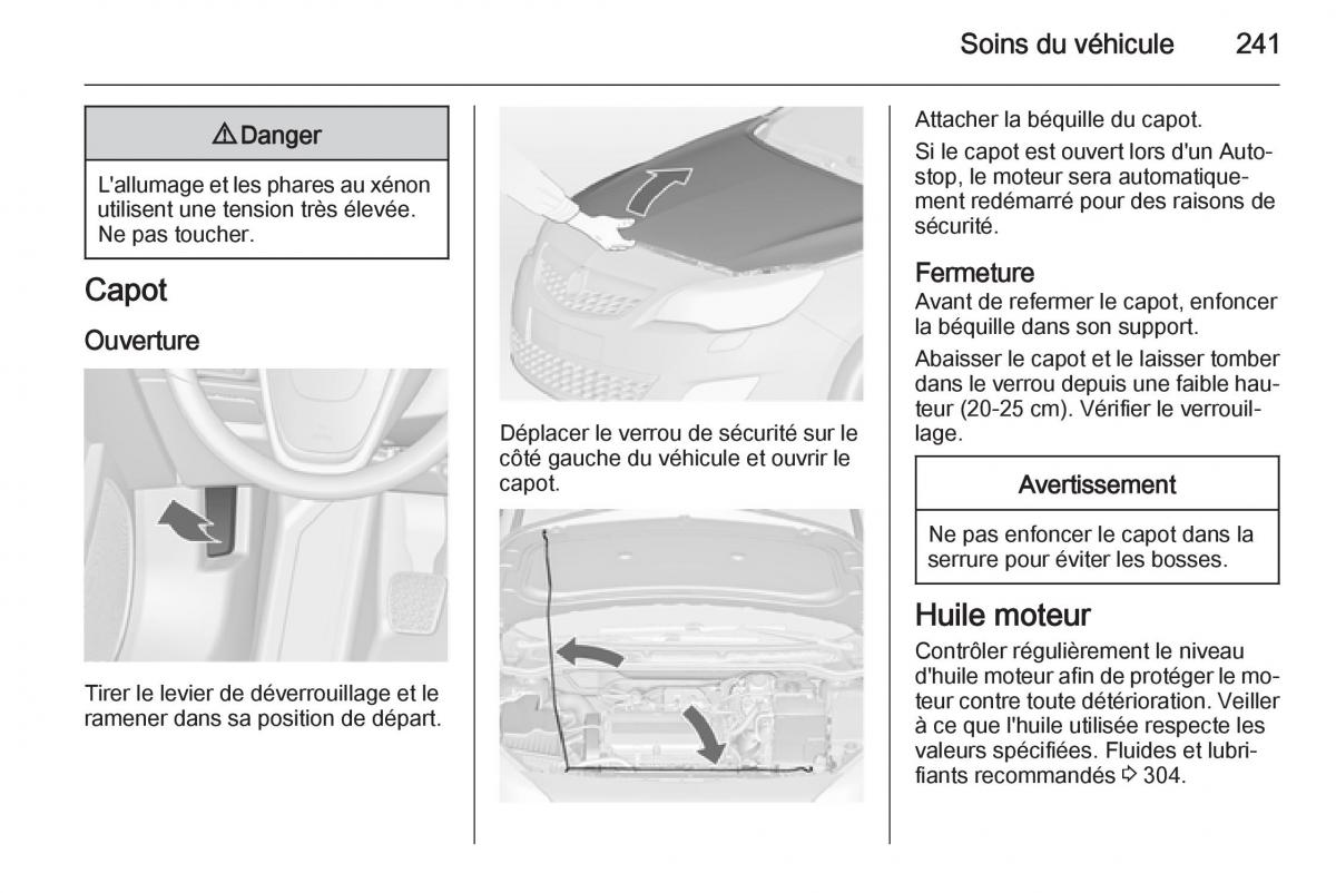 Opel Astra J IV 4 manuel du proprietaire / page 243