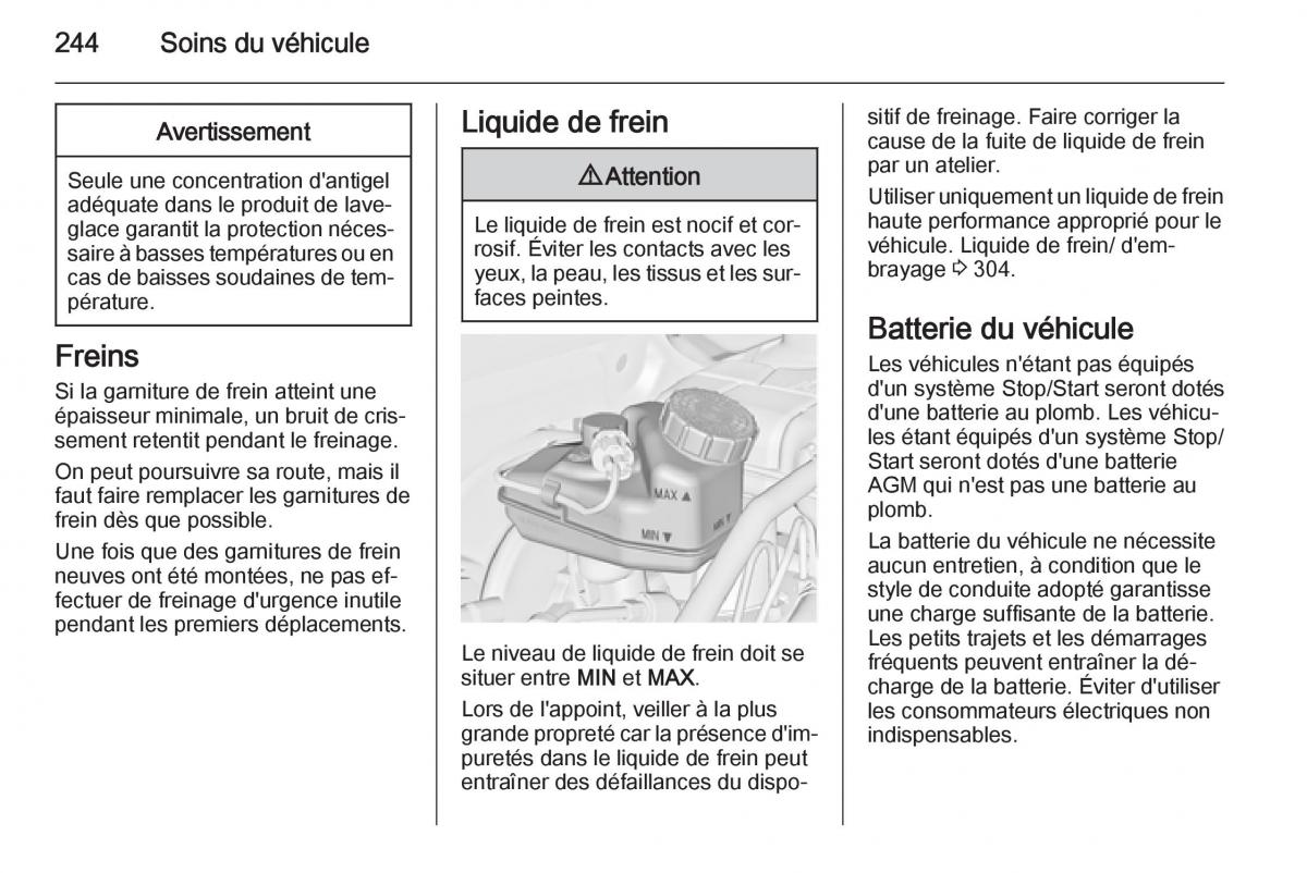 Opel Astra J IV 4 manuel du proprietaire / page 246