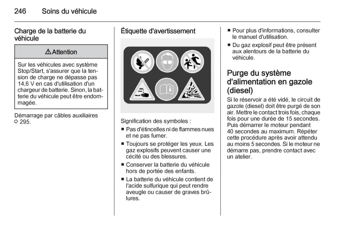 Opel Astra J IV 4 manuel du proprietaire / page 248