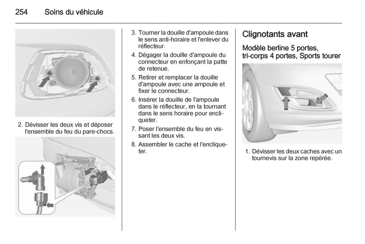 Opel Astra J IV 4 manuel du proprietaire / page 256