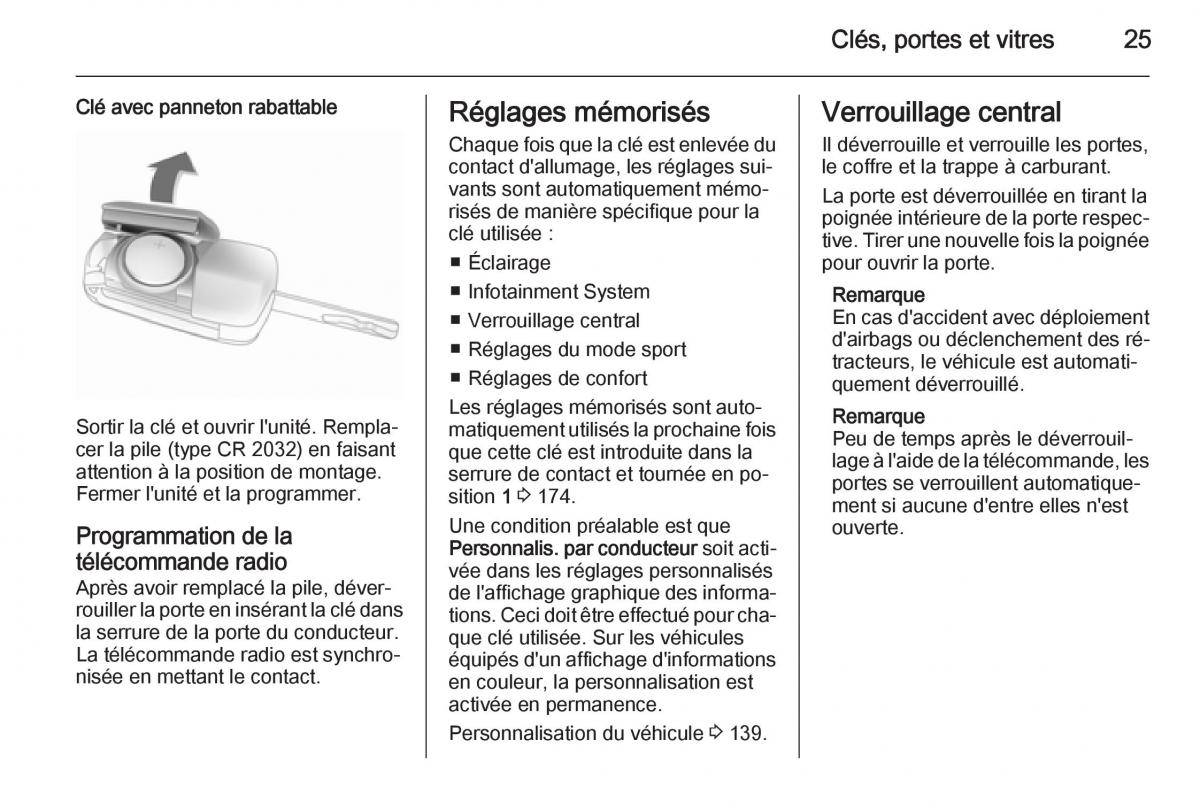 Opel Astra J IV 4 manuel du proprietaire / page 27