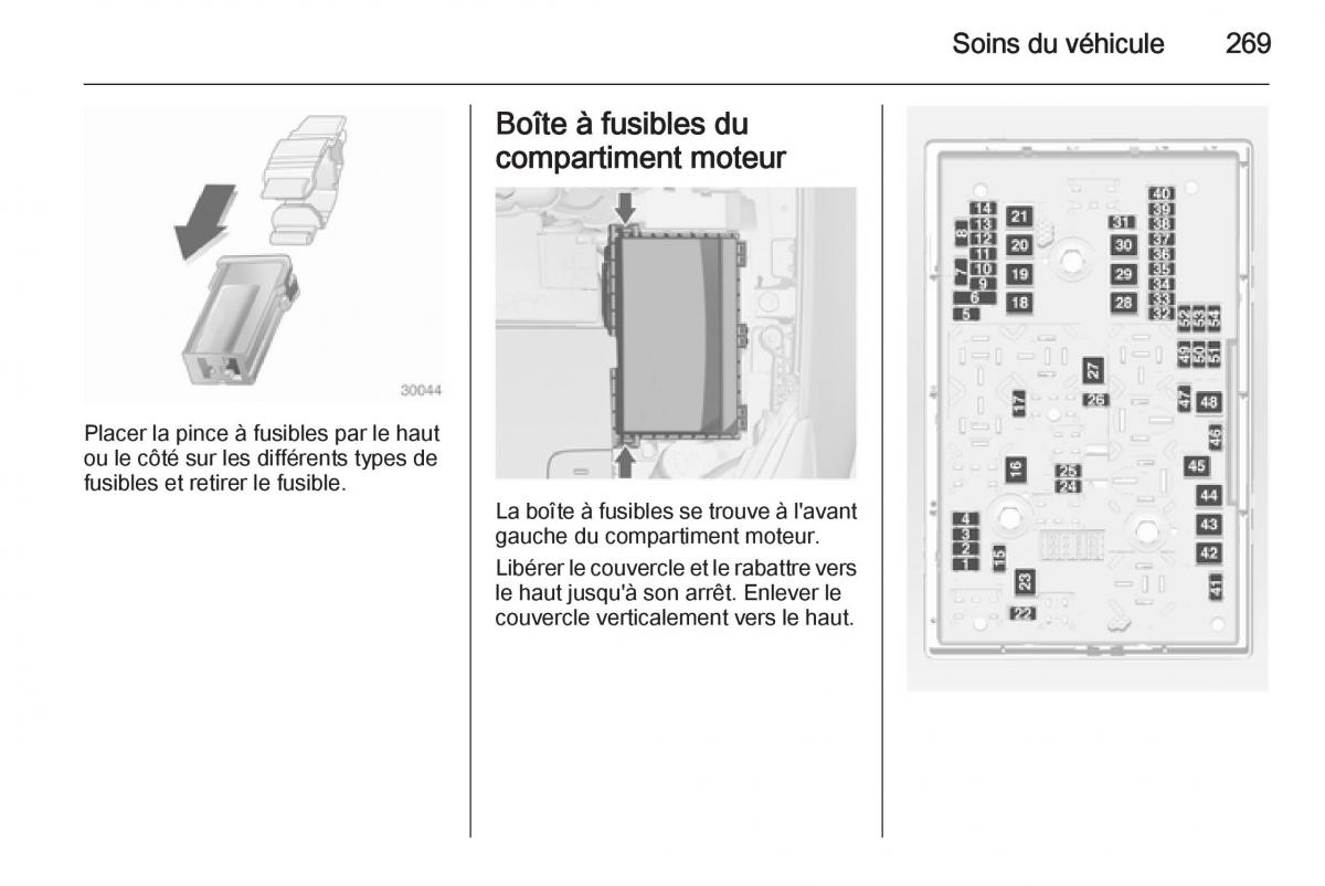 Opel Astra J IV 4 manuel du proprietaire / page 271