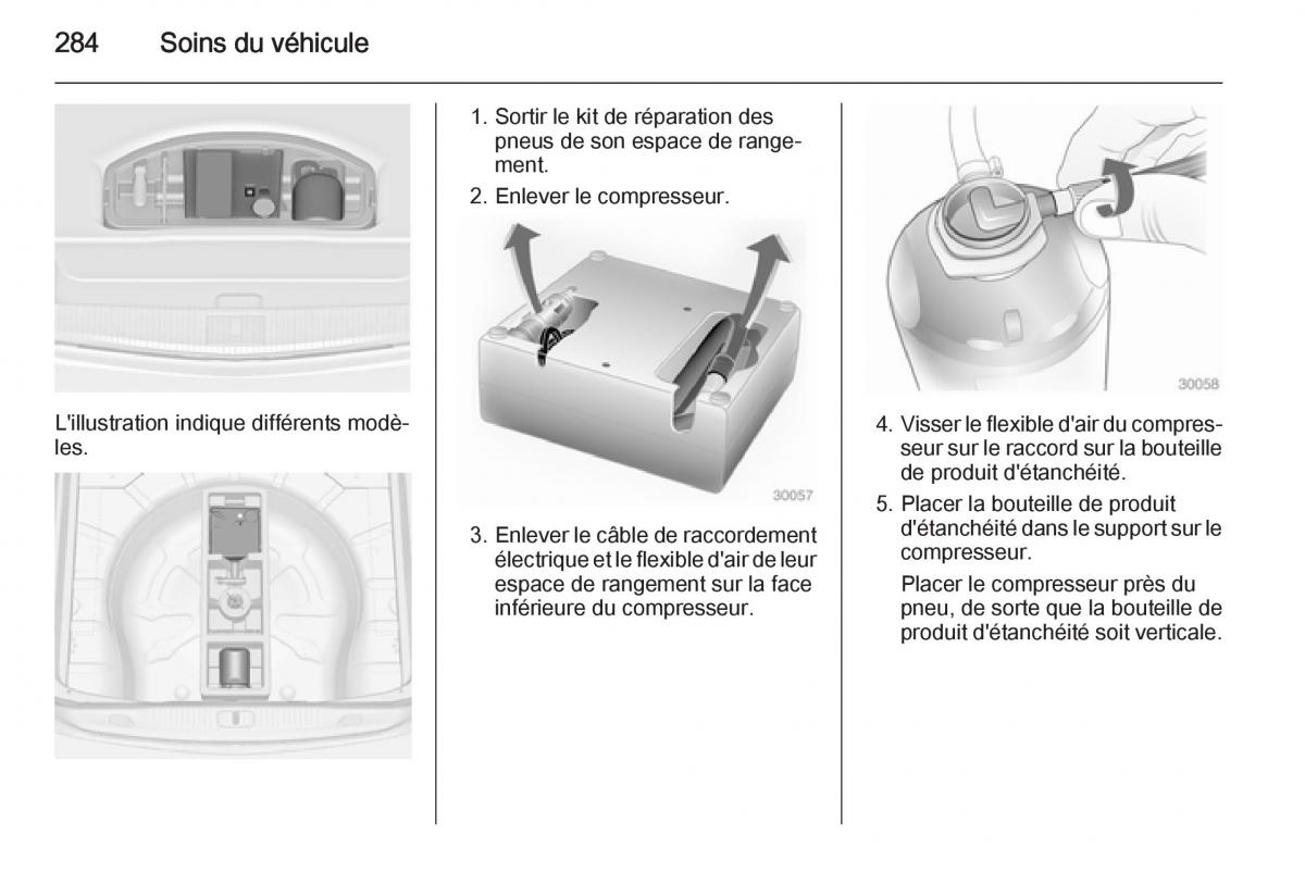 Opel Astra J IV 4 manuel du proprietaire / page 286