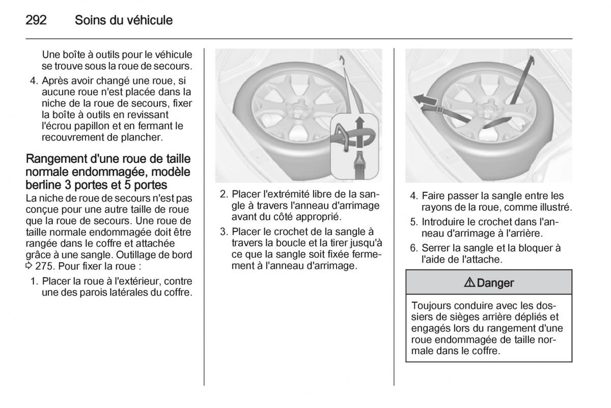 Opel Astra J IV 4 manuel du proprietaire / page 294