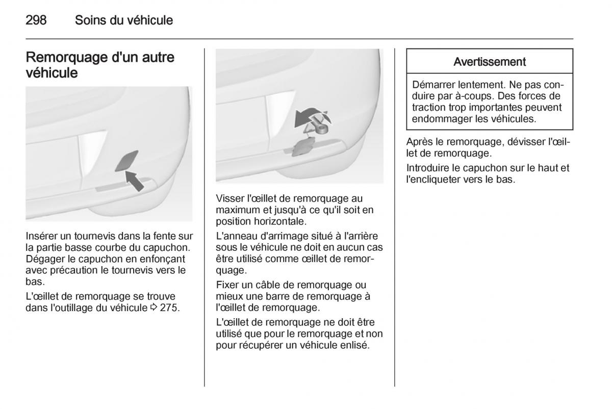 Opel Astra J IV 4 manuel du proprietaire / page 300