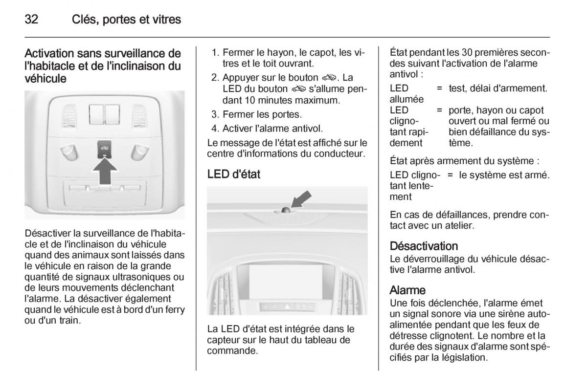 Opel Astra J IV 4 manuel du proprietaire / page 34