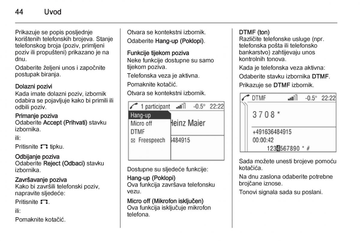 Opel Astra J IV 4 vlasnicko uputstvo / page 44