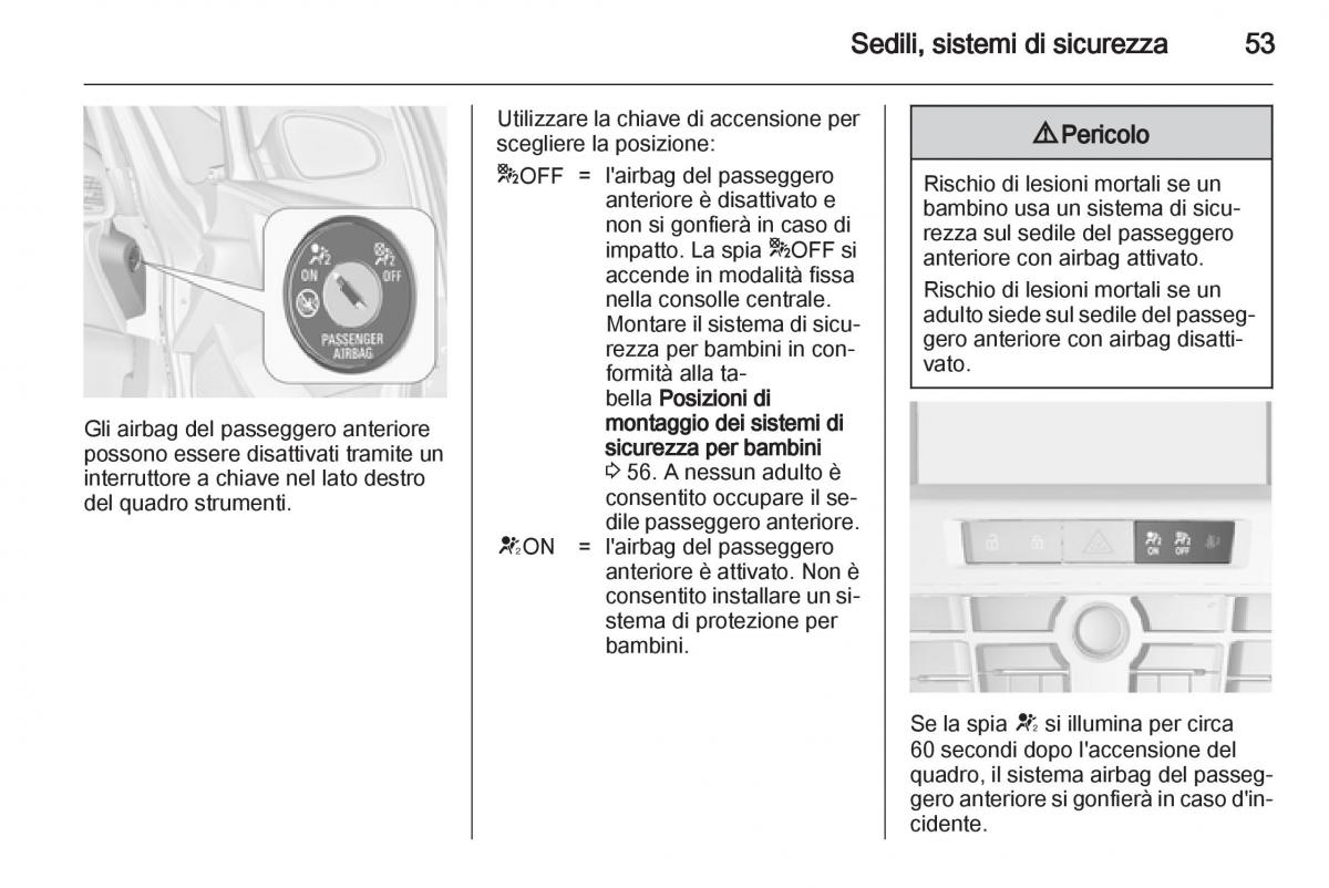 Opel Astra J IV 4 manuale del proprietario / page 55