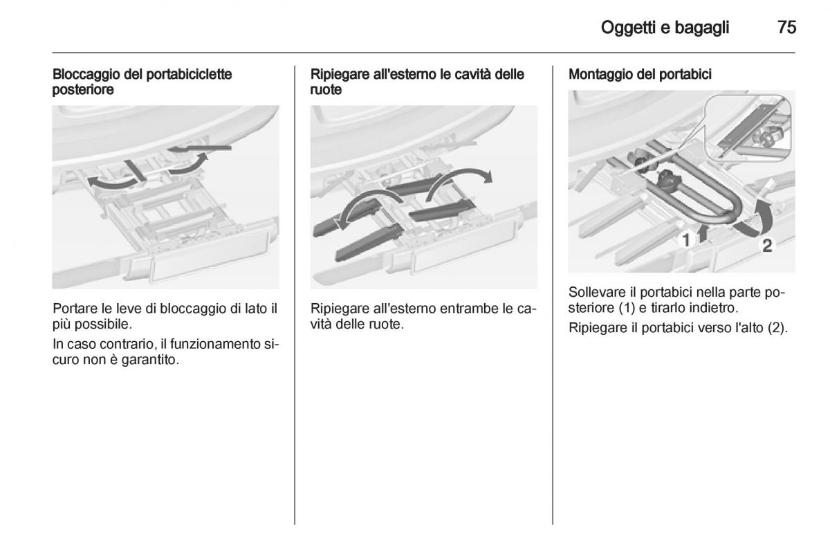 Opel Astra J IV 4 manuale del proprietario / page 77