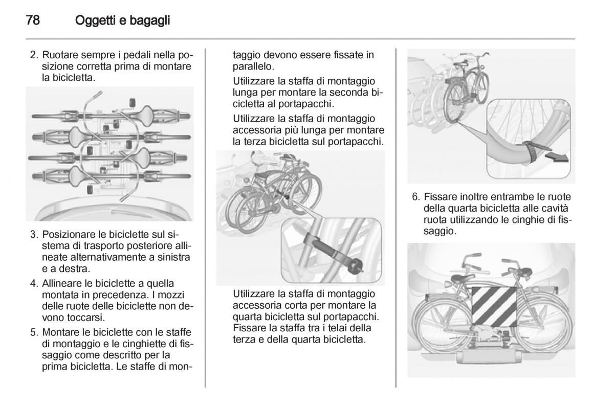 Opel Astra J IV 4 manuale del proprietario / page 80