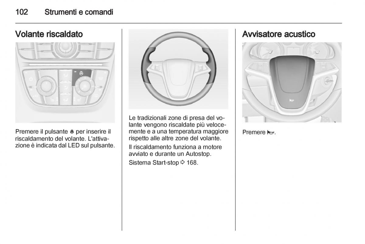 Opel Astra J IV 4 manuale del proprietario / page 104