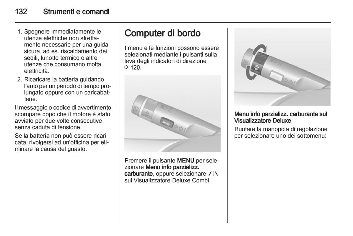 Opel Astra J IV 4 manuale del proprietario / page 134