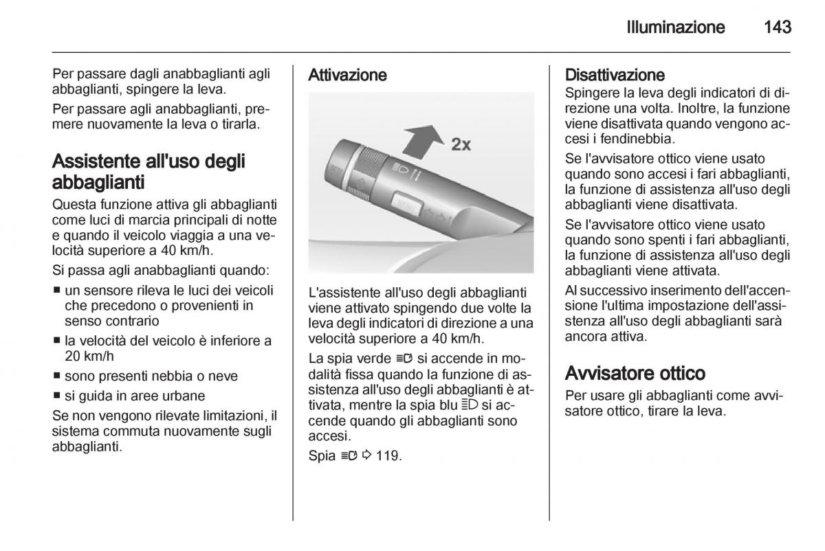 Opel Astra J IV 4 manuale del proprietario / page 145