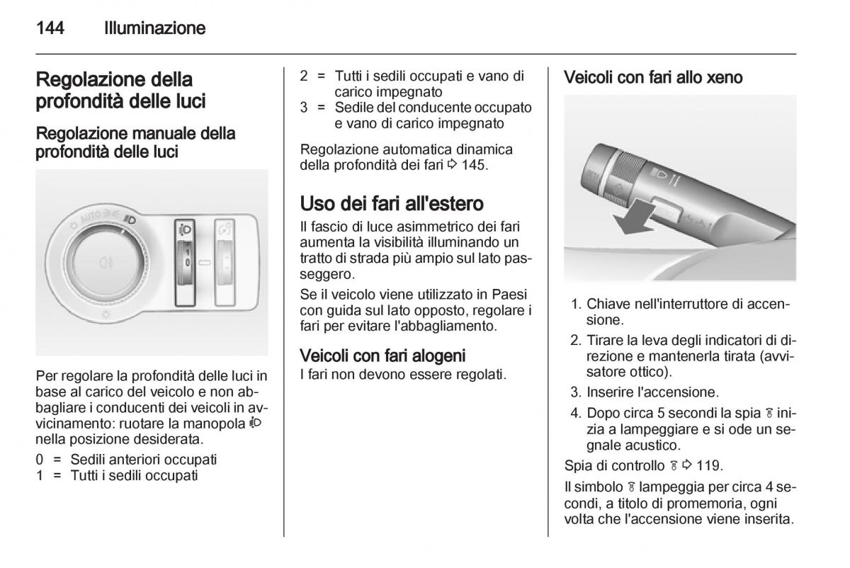 Opel Astra J IV 4 manuale del proprietario / page 146