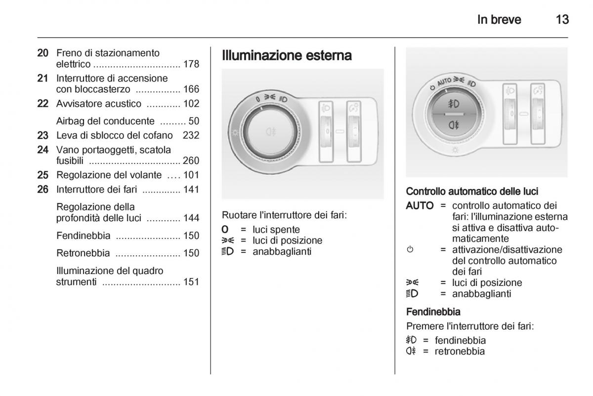 Opel Astra J IV 4 manuale del proprietario / page 15