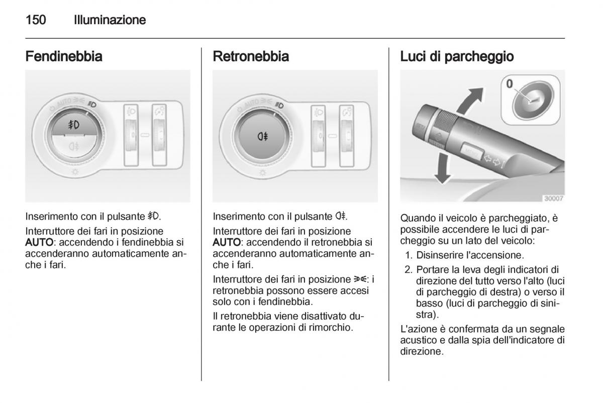 Opel Astra J IV 4 manuale del proprietario / page 152