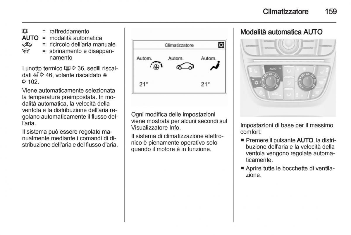 Opel Astra J IV 4 manuale del proprietario / page 161