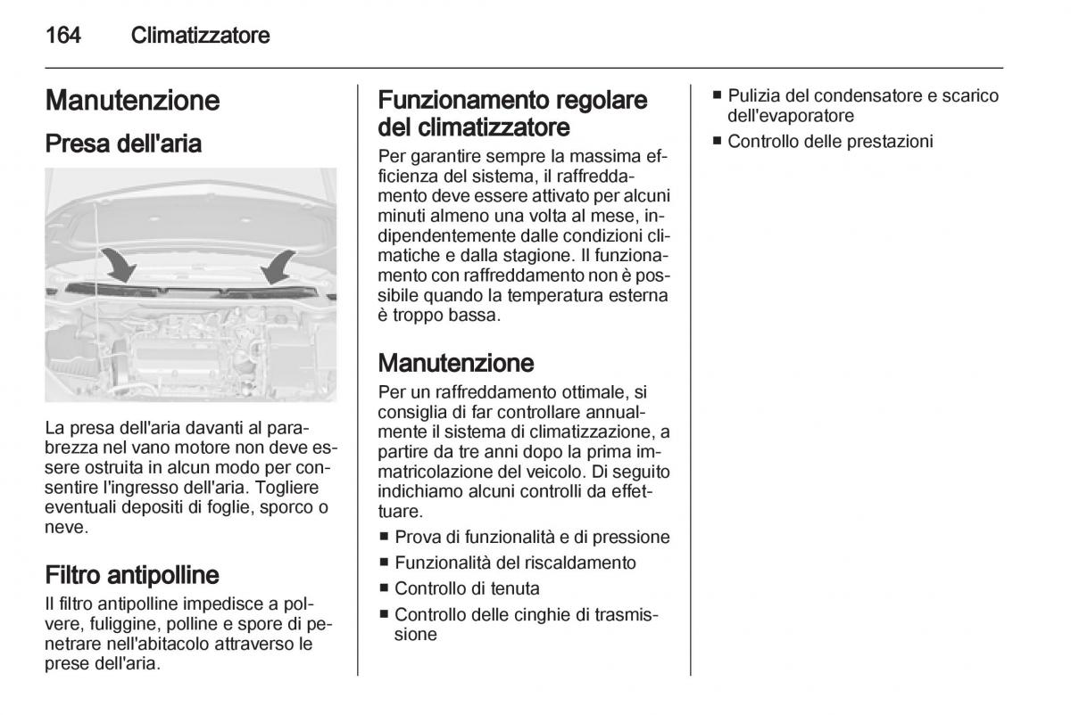 Opel Astra J IV 4 manuale del proprietario / page 166