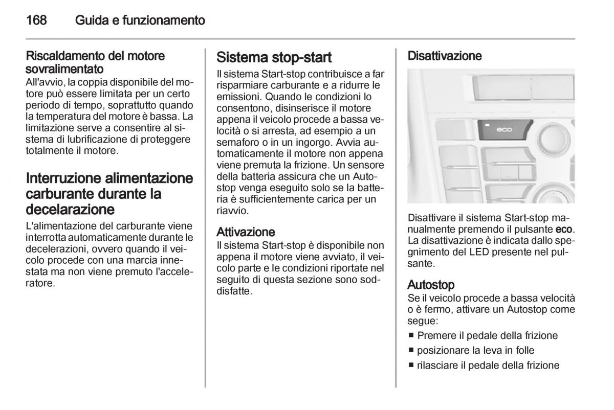 Opel Astra J IV 4 manuale del proprietario / page 170