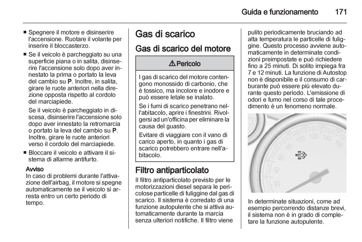 Opel Astra J IV 4 manuale del proprietario / page 173