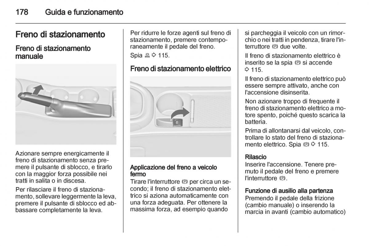 Opel Astra J IV 4 manuale del proprietario / page 180