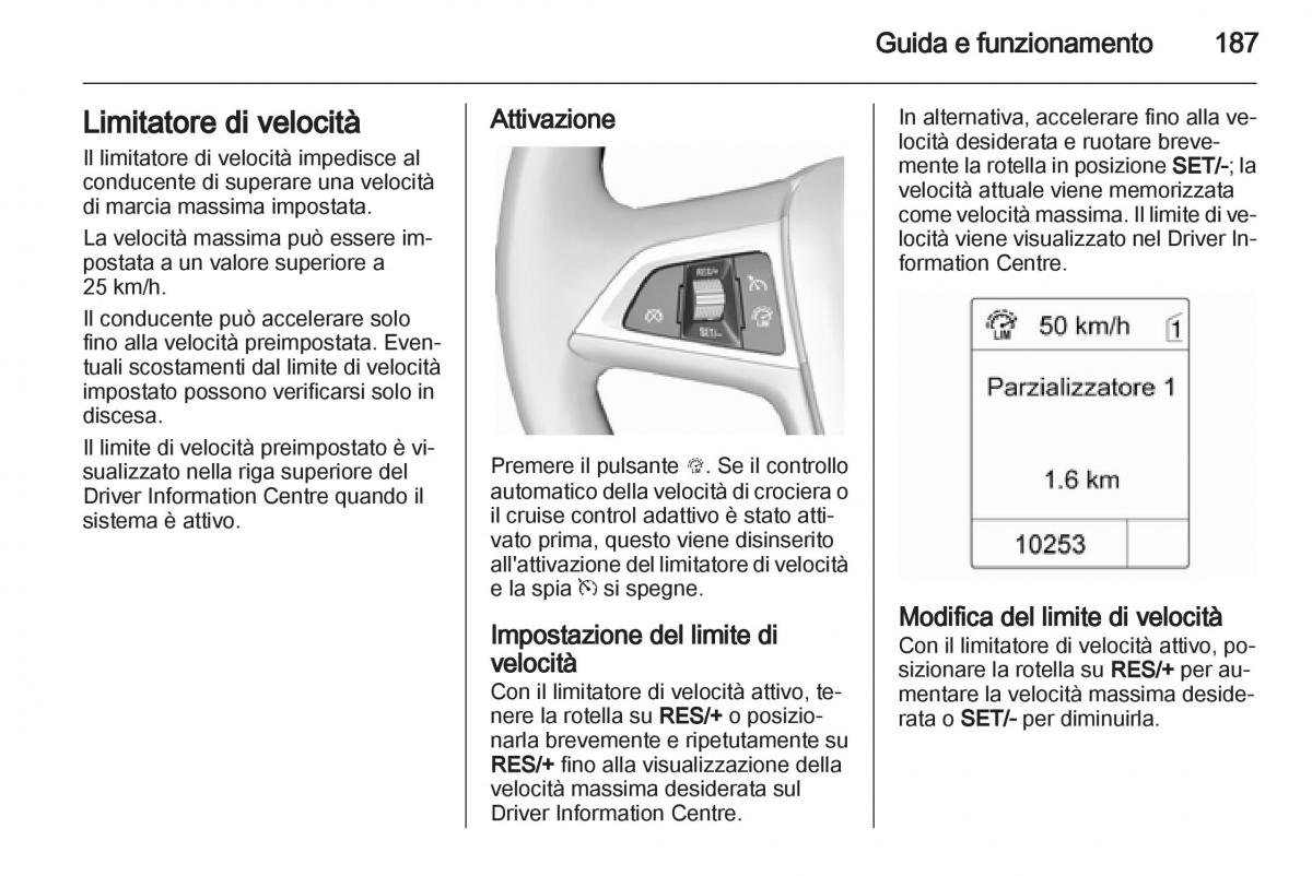 Opel Astra J IV 4 manuale del proprietario / page 189