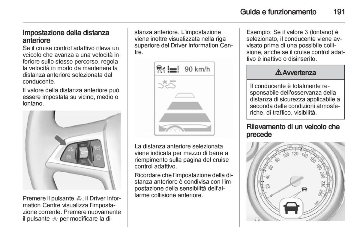 Opel Astra J IV 4 manuale del proprietario / page 193