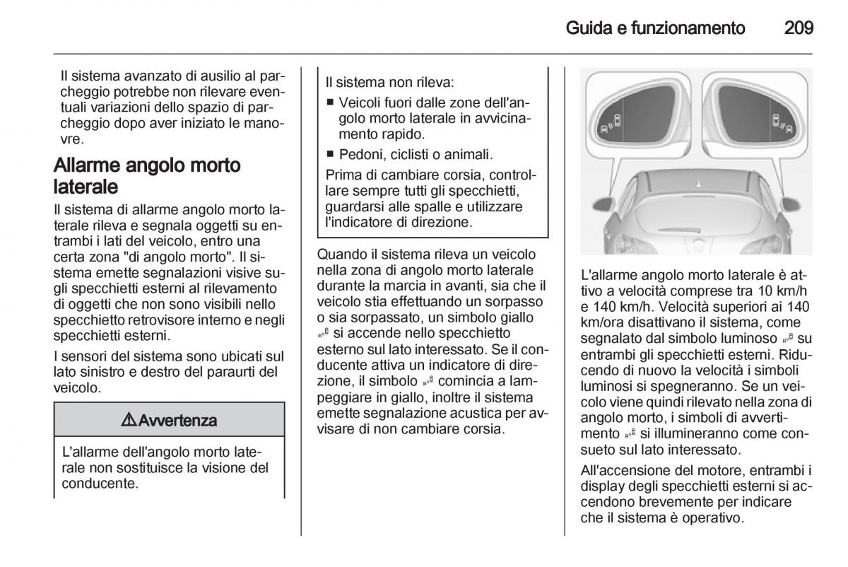 Opel Astra J IV 4 manuale del proprietario / page 211