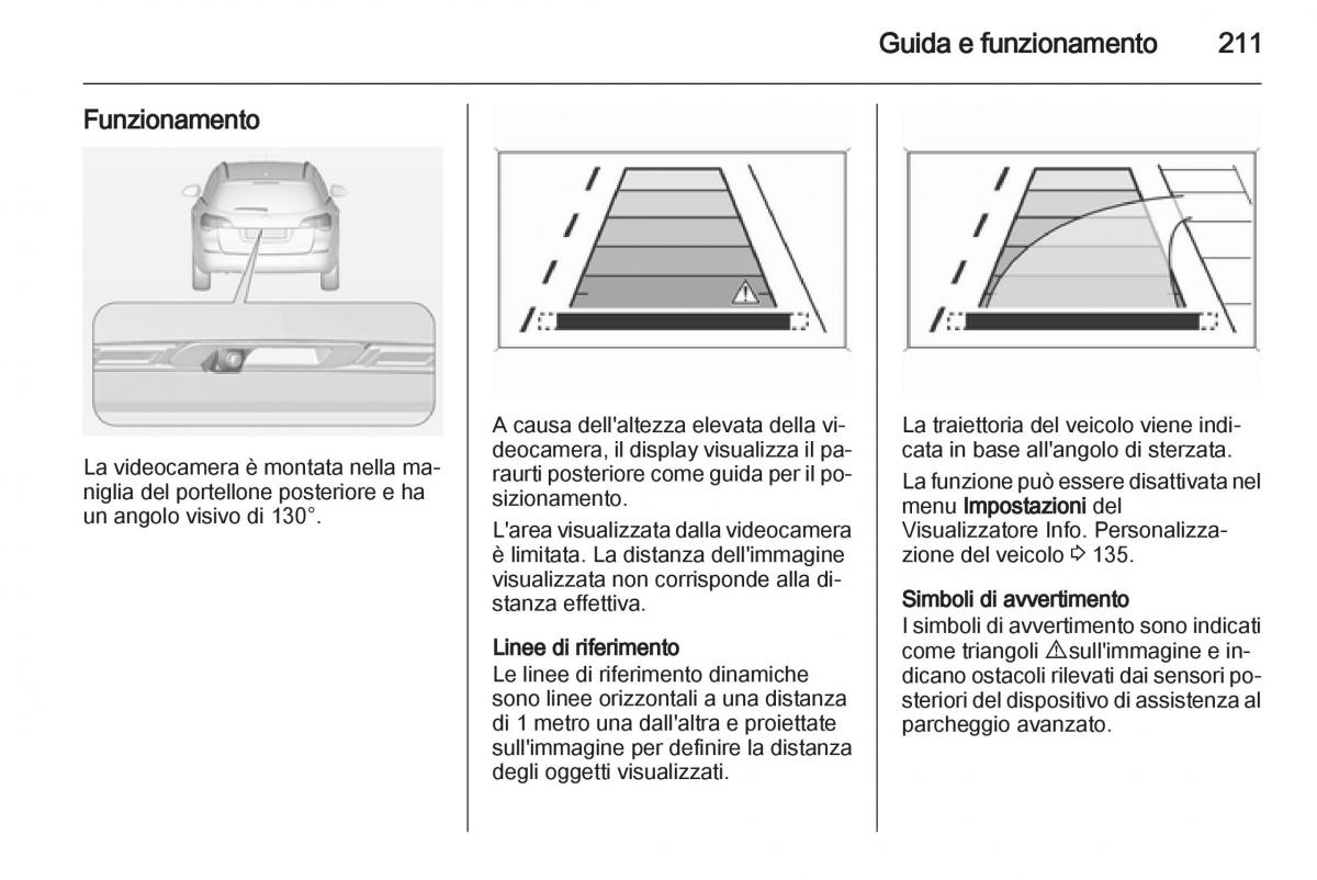 Opel Astra J IV 4 manuale del proprietario / page 213