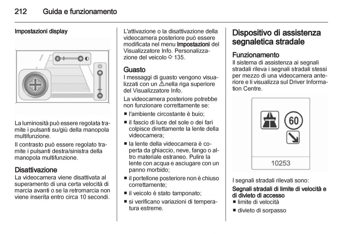 Opel Astra J IV 4 manuale del proprietario / page 214