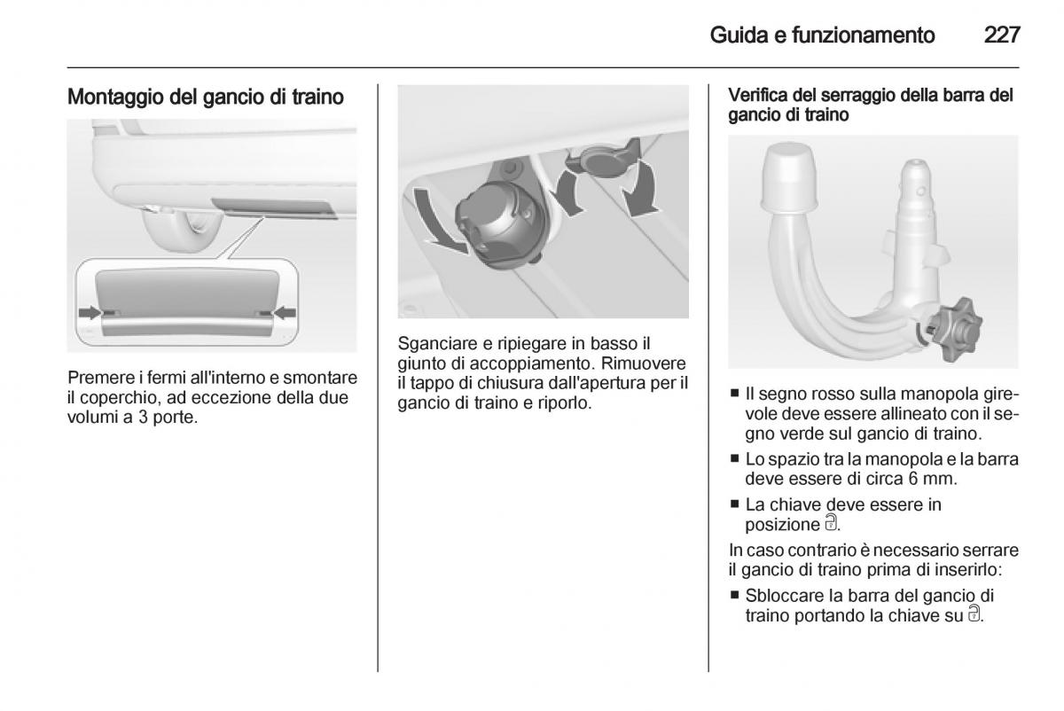 Opel Astra J IV 4 manuale del proprietario / page 229