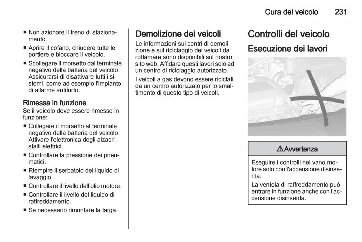 Opel Astra J IV 4 manuale del proprietario / page 233