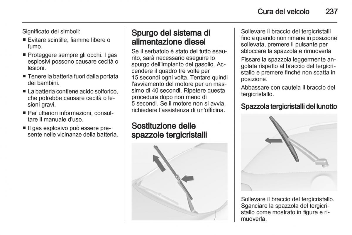 Opel Astra J IV 4 manuale del proprietario / page 239